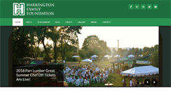 Desktop Screenshot of harringtonfamilyfoundation.org