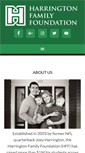 Mobile Screenshot of harringtonfamilyfoundation.org